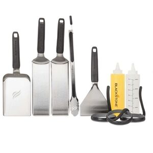 Blackstone 10 pc Professional Griddle Toolkit w/ Scoop Spatulas Tongs &more NIB